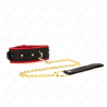 Kink - Collier Avec Laisse En Tissu Uni Ajustable 33-48 Cm X 5,7 Cm